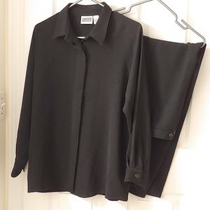 Chico's design 3pcs set traveler black sz 2